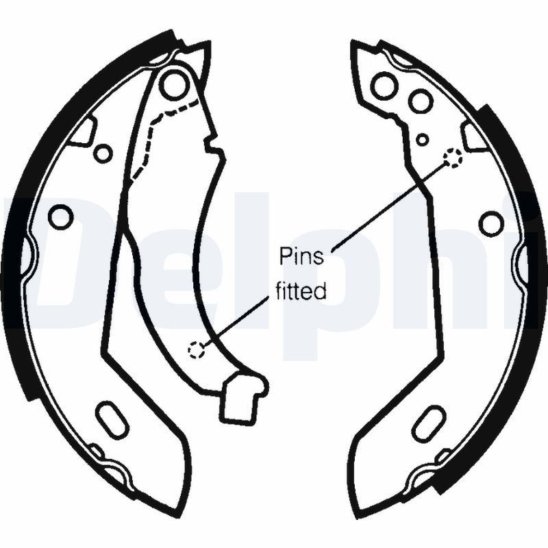 Brake Shoe Set - LS1250 DELPHI