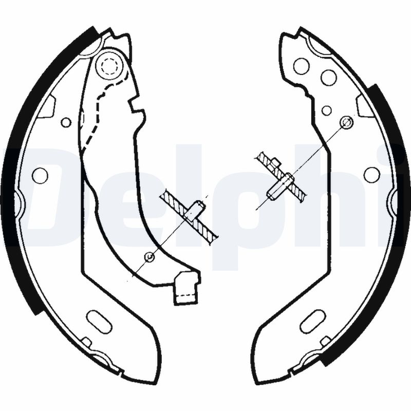 Brake Shoe Set - LS1329 DELPHI