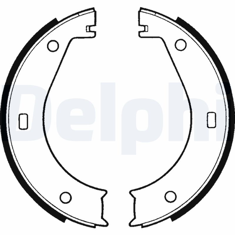 Brake Shoe Set, parking brake - LS1573 DELPHI