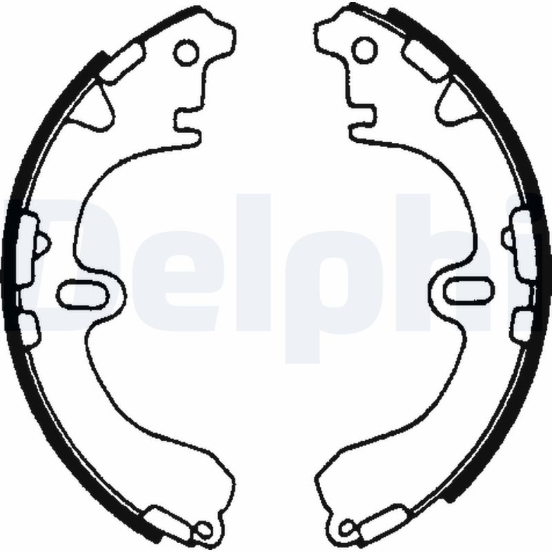 Brake Shoe Set - LS1601 DELPHI