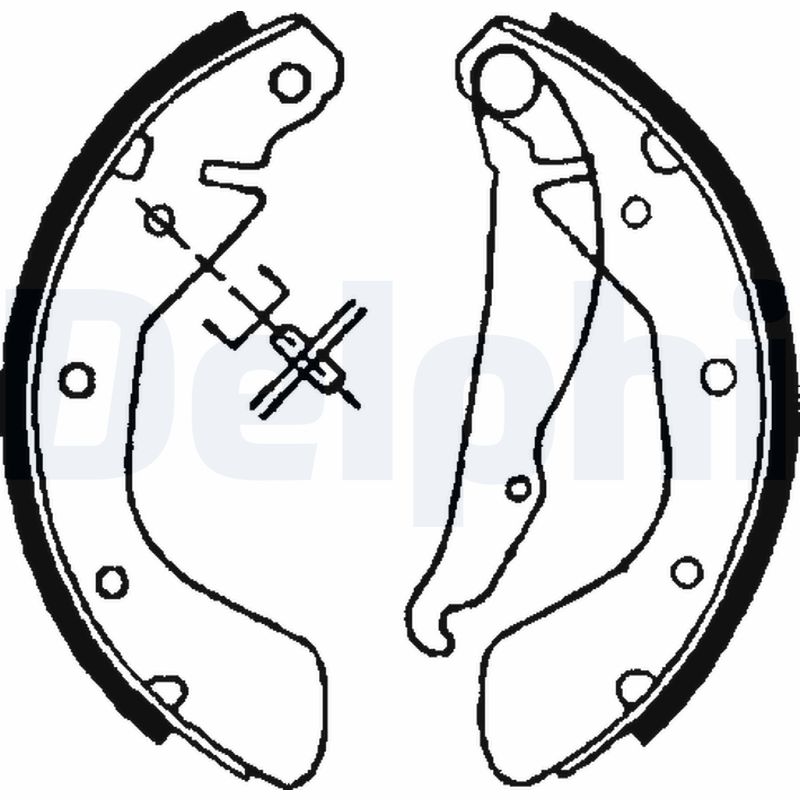 Brake Shoe Set - LS1621 DELPHI