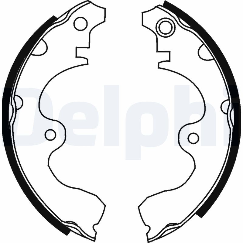 Brake Shoe Set - LS1638 DELPHI