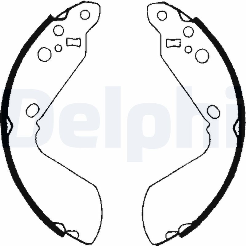 Kit ganasce freno - LS1651 DELPHI