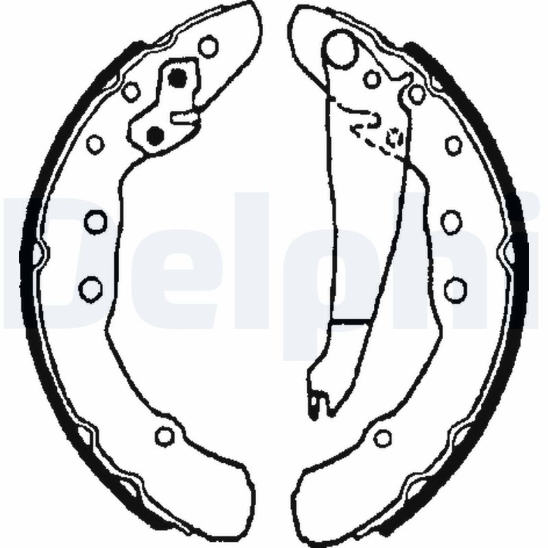 Brake Shoe Set - LS1655 DELPHI