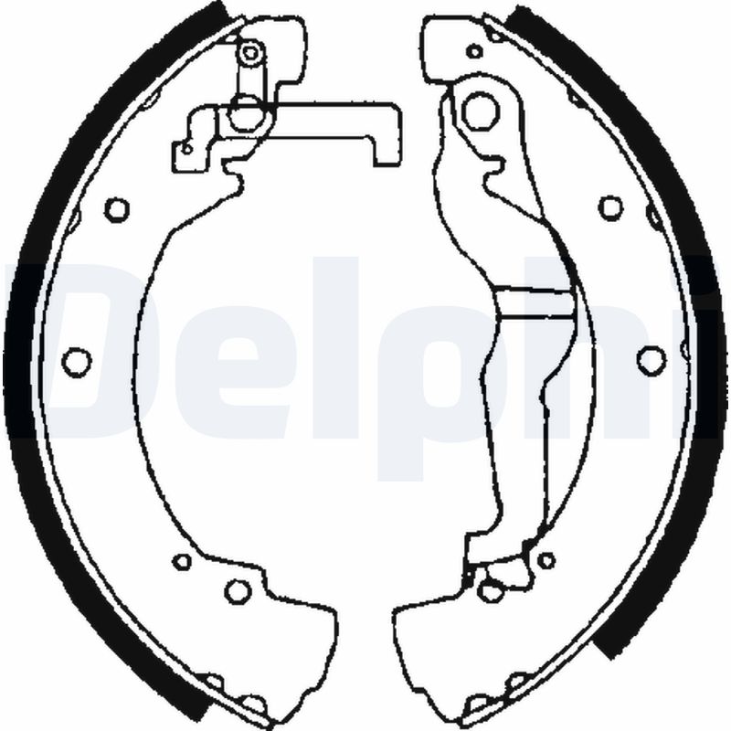 stabdžių trinkelių komplektas - LS1656 DELPHI
