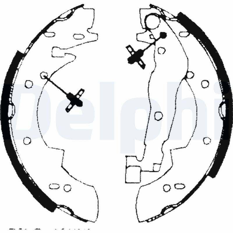 Brake Shoe Set - LS1690 DELPHI