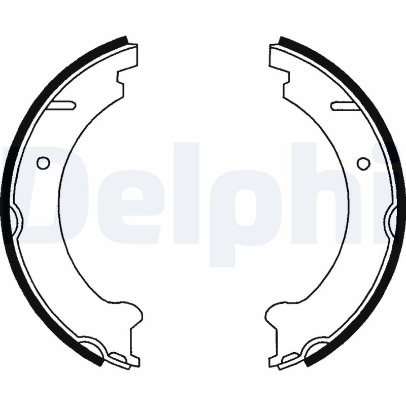 Brake Shoe Set, parking brake - LS1781 DELPHI