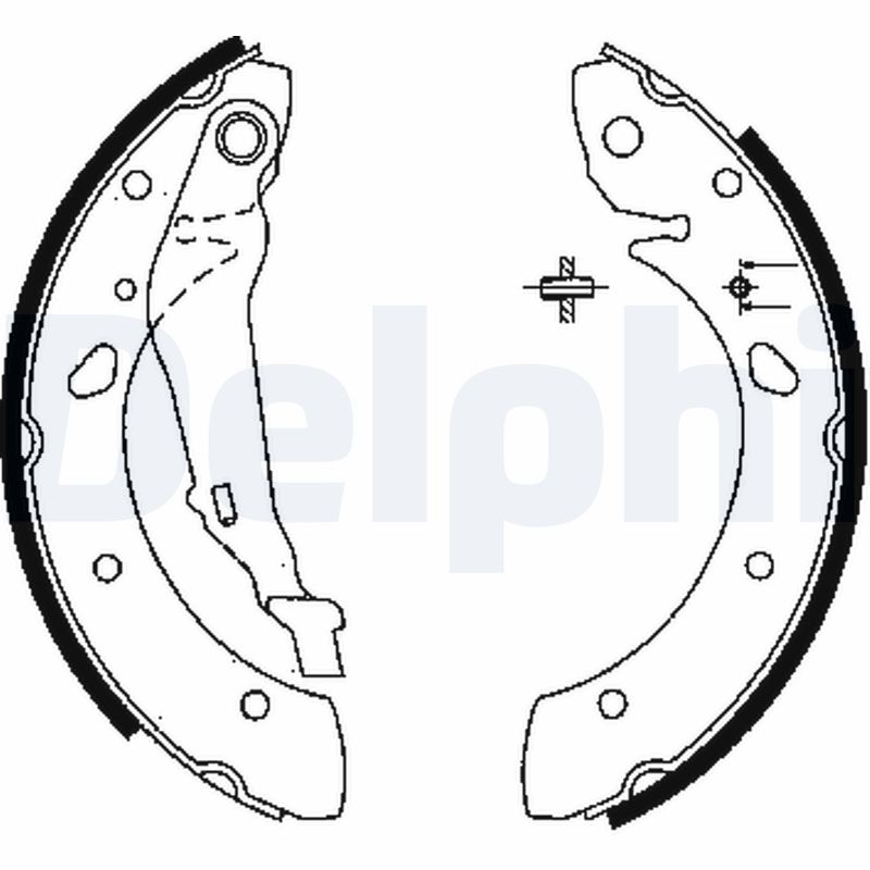 Brake Shoe Set - LS1843 DELPHI