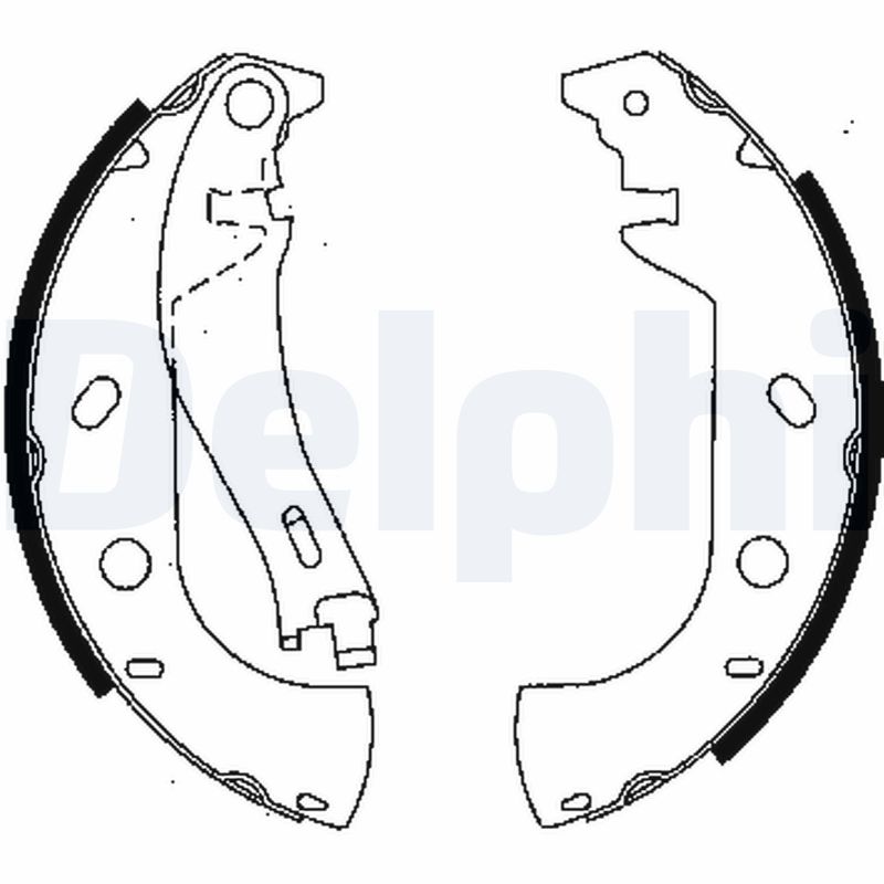 Brake Shoe Set - LS1847 DELPHI