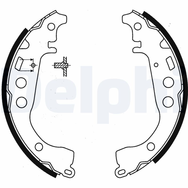 Brake Shoe Set - LS1854 DELPHI