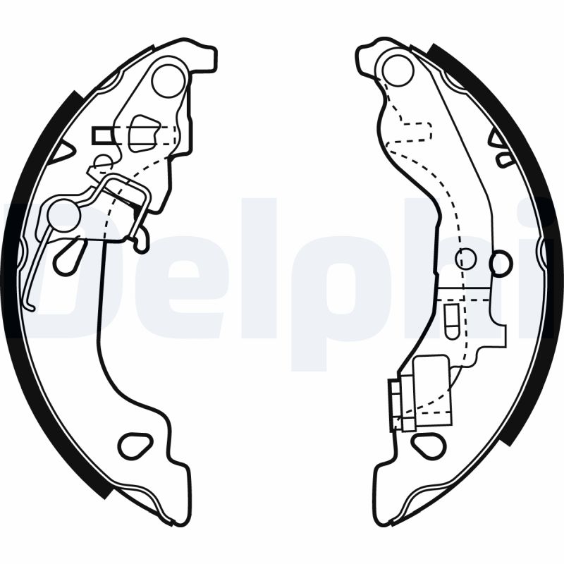 Brake Shoe Set - LS1858 DELPHI
