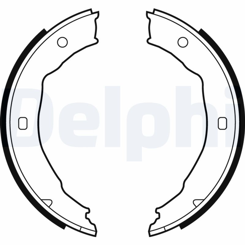 Brake Shoe Set, parking brake - LS1881 DELPHI