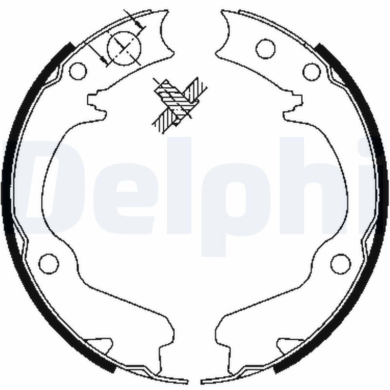 Kit ganasce freno - LS1899 DELPHI