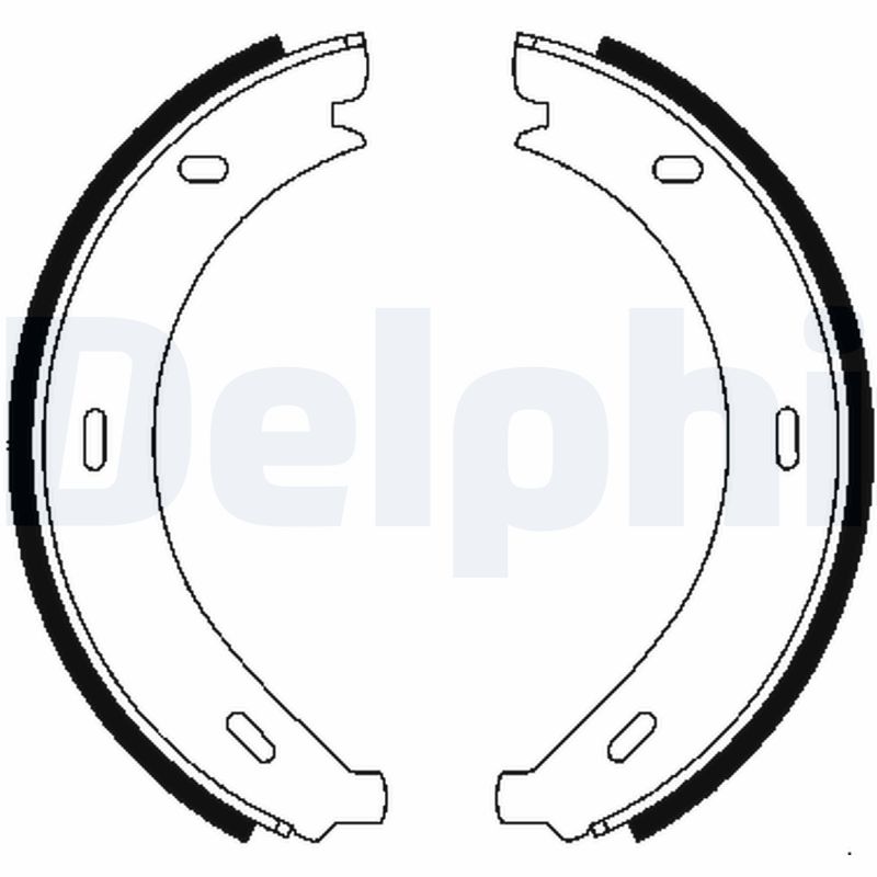 Brake Shoe Set, parking brake - LS1902 DELPHI