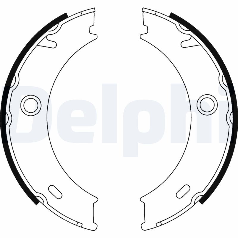 Brake Shoe Set, parking brake - LS1917 DELPHI