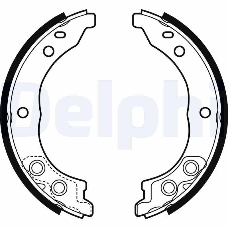 Brake Shoe Set, parking brake - LS1962 DELPHI