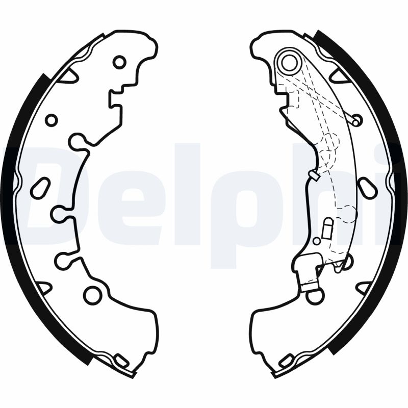 Brake Shoe Set - LS1980 DELPHI