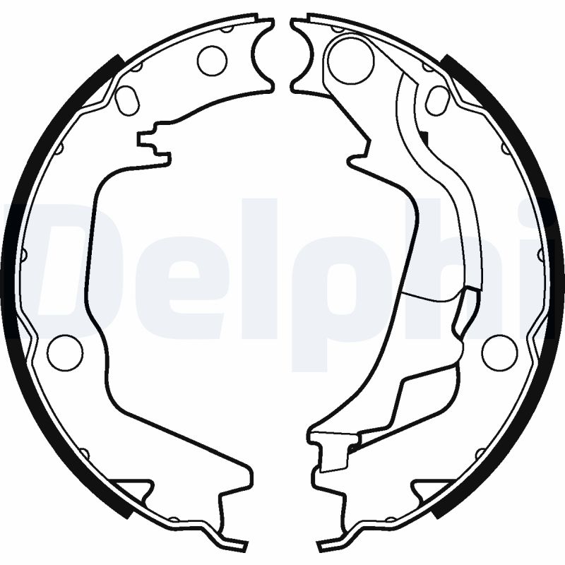 Brake Shoe Set, parking brake - LS2011 DELPHI