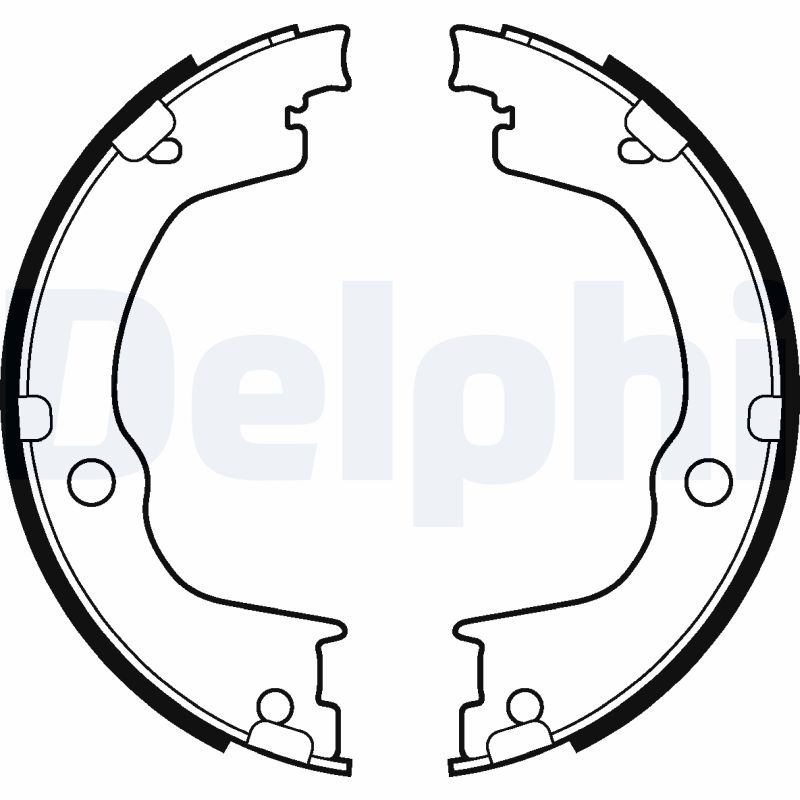 Brake Shoe Set, parking brake - LS2106 DELPHI