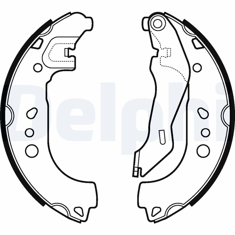 Brake Shoe Set - LS2107 DELPHI
