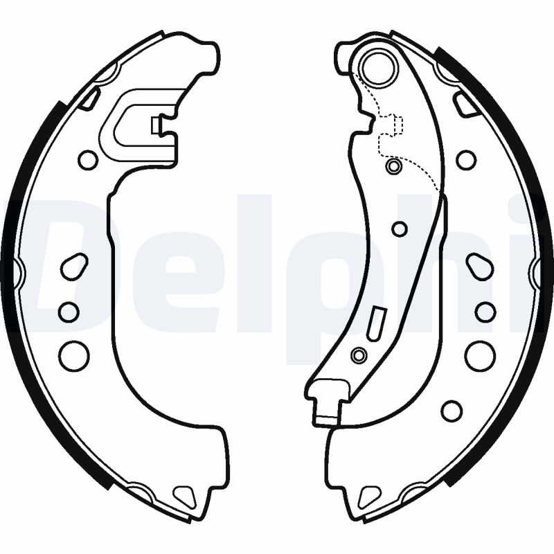 Kit ganasce freno - LS2109 DELPHI