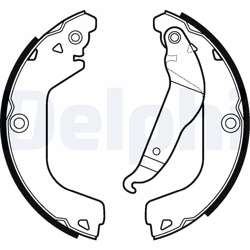 Комплект тормозных колодок - LS2123 DELPHI
