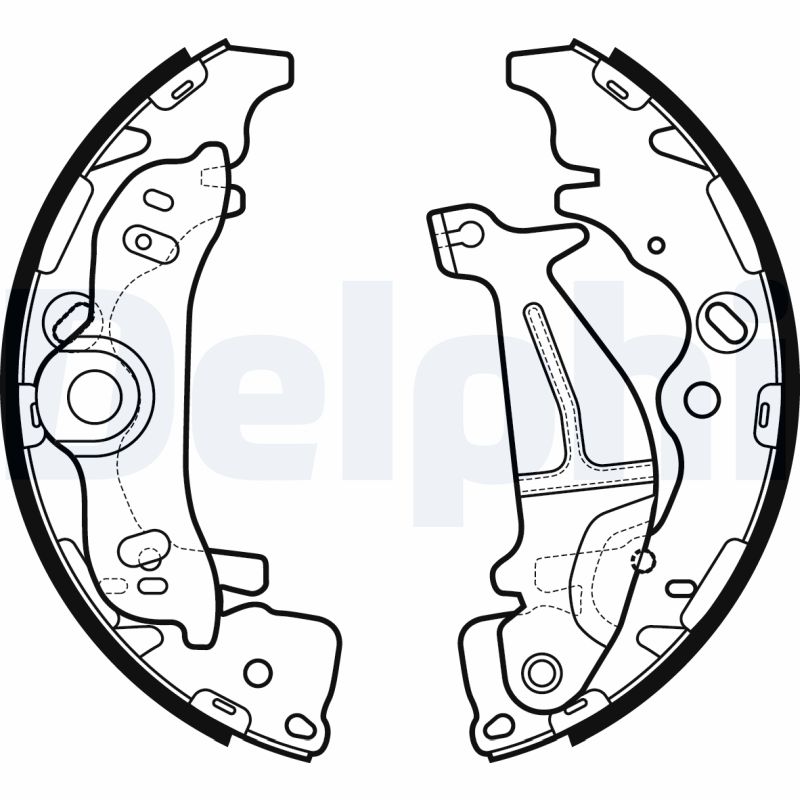 Kit ganasce freno - LS2138 DELPHI