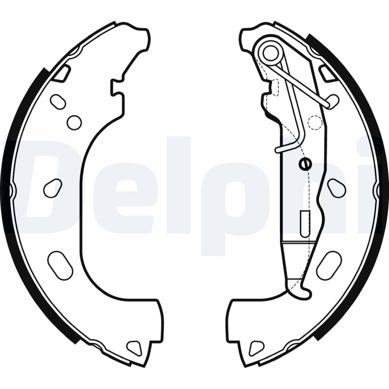 Brake Shoe Set - LS2167 DELPHI