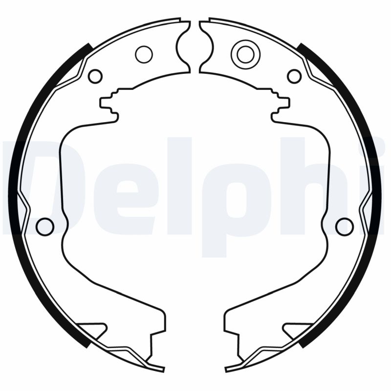 Kit ganasce, Freno stazionamento - LS2170 DELPHI