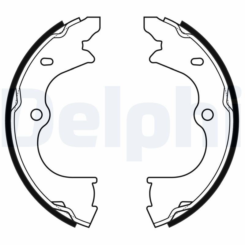 Kit ganasce, Freno stazionamento - LS2173 DELPHI
