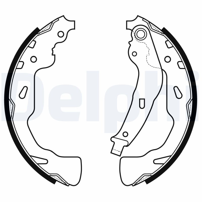 Kit ganasce freno - LS2176 DELPHI