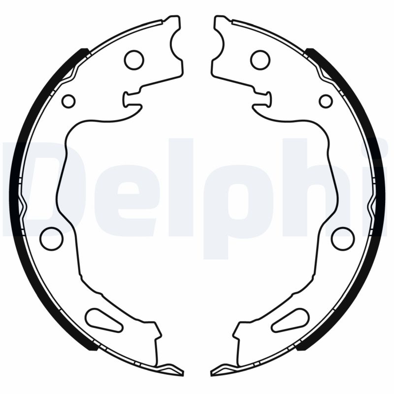 Комплект тормозных колодок - LS2186 DELPHI