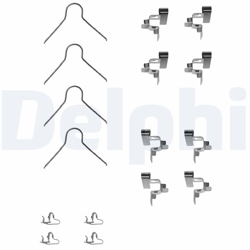 Kit accessori, Pastiglia freno - LX0062 DELPHI