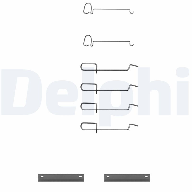 Kit accessori, Pastiglia freno - LX0080 DELPHI