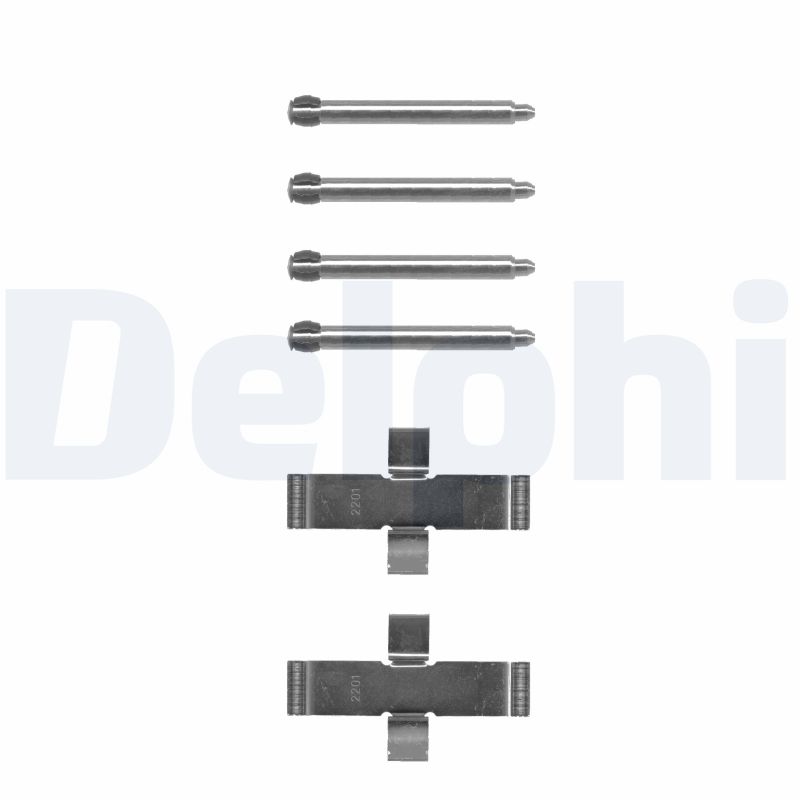 Kit accessori, Pastiglia freno - LX0093 DELPHI