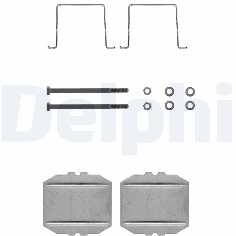 Kit accessori, Pastiglia freno - LX0122 DELPHI
