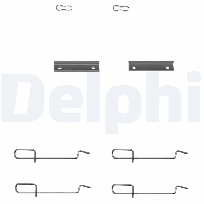 Kit accessori, Pastiglia freno - LX0142 DELPHI
