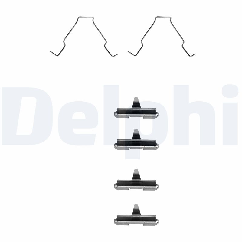 Комплектующие, колодки дискового тормоза - LX0267 DELPHI