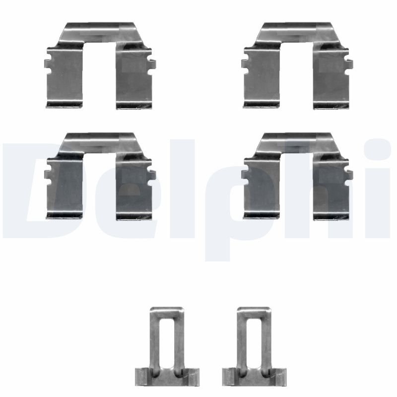 Kit accessori, Pastiglia freno - LX0335 DELPHI