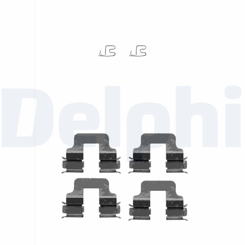 Kit accessori, Pastiglia freno - LX0342 DELPHI