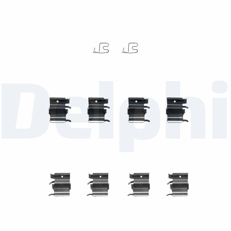 Kit accessori, Pastiglia freno - LX0366 DELPHI