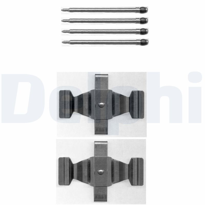 Kit accessori, Pastiglia freno - LX0398 DELPHI