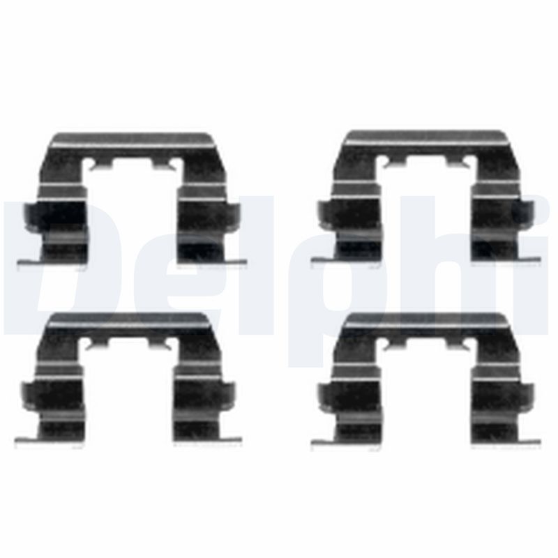 Kit accessori, Pastiglia freno - LX0411 DELPHI