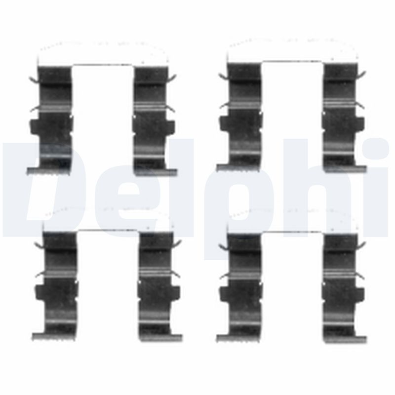 Kit accessori, Pastiglia freno - LX0418 DELPHI