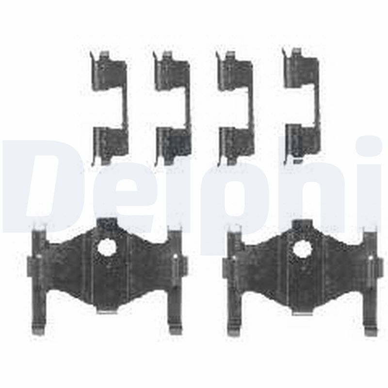 Kit accessori, Pastiglia freno - LX0471 DELPHI