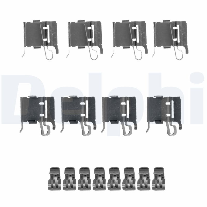 Kit accessori, Pastiglia freno - LX0491 DELPHI