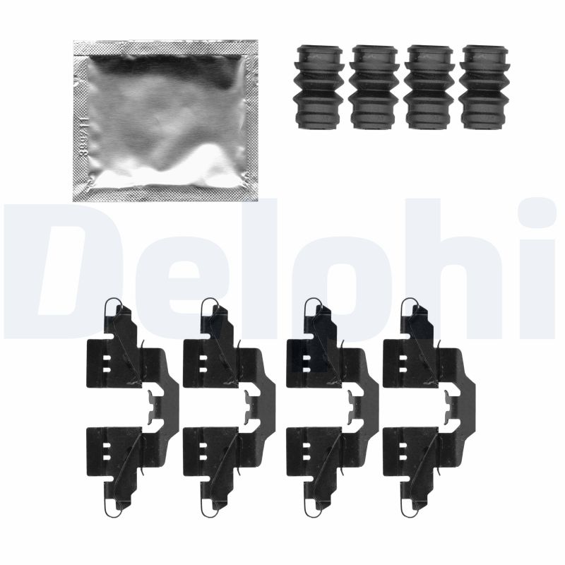 Kit accessori, Pastiglia freno - LX0550 DELPHI