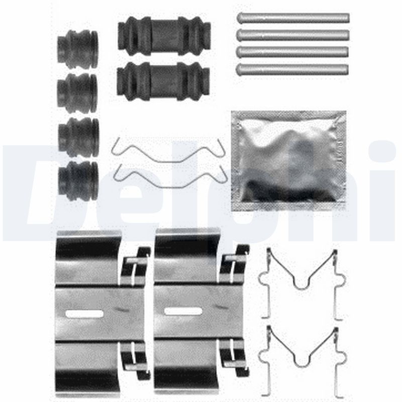 Kit accessori, Pastiglia freno - LX0563 DELPHI