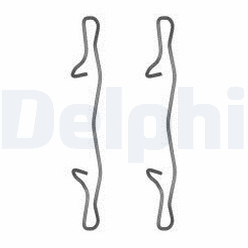 Kit accessori, Pastiglia freno - LX0571 DELPHI