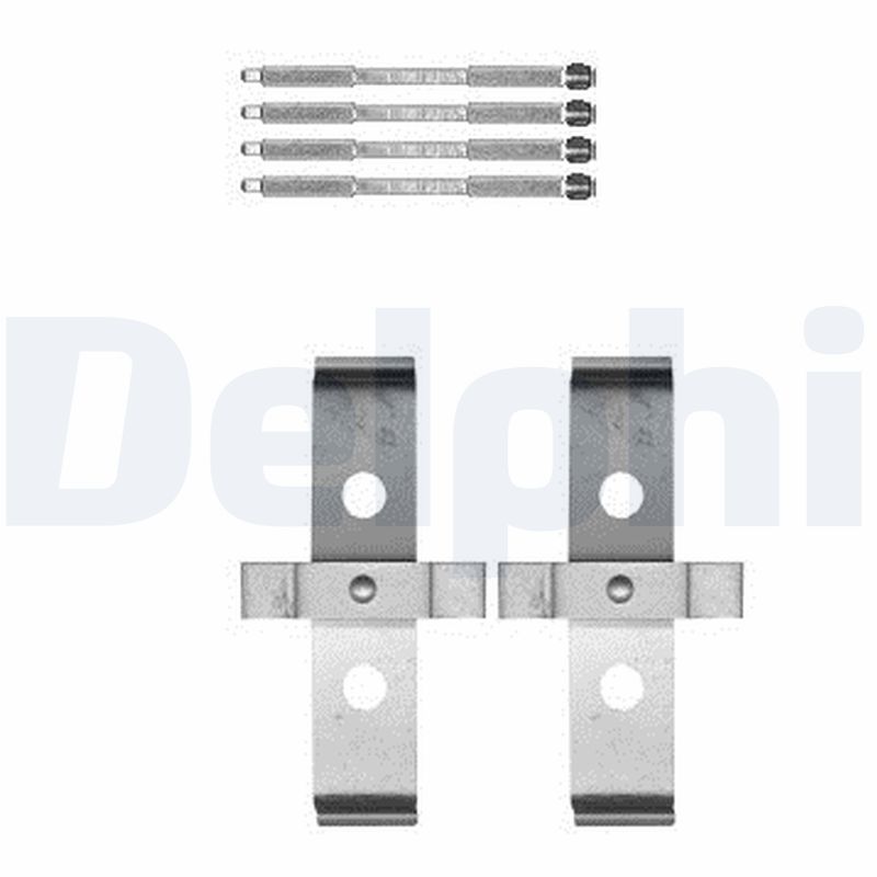 Kit accessori, Pastiglia freno - LX0595 DELPHI